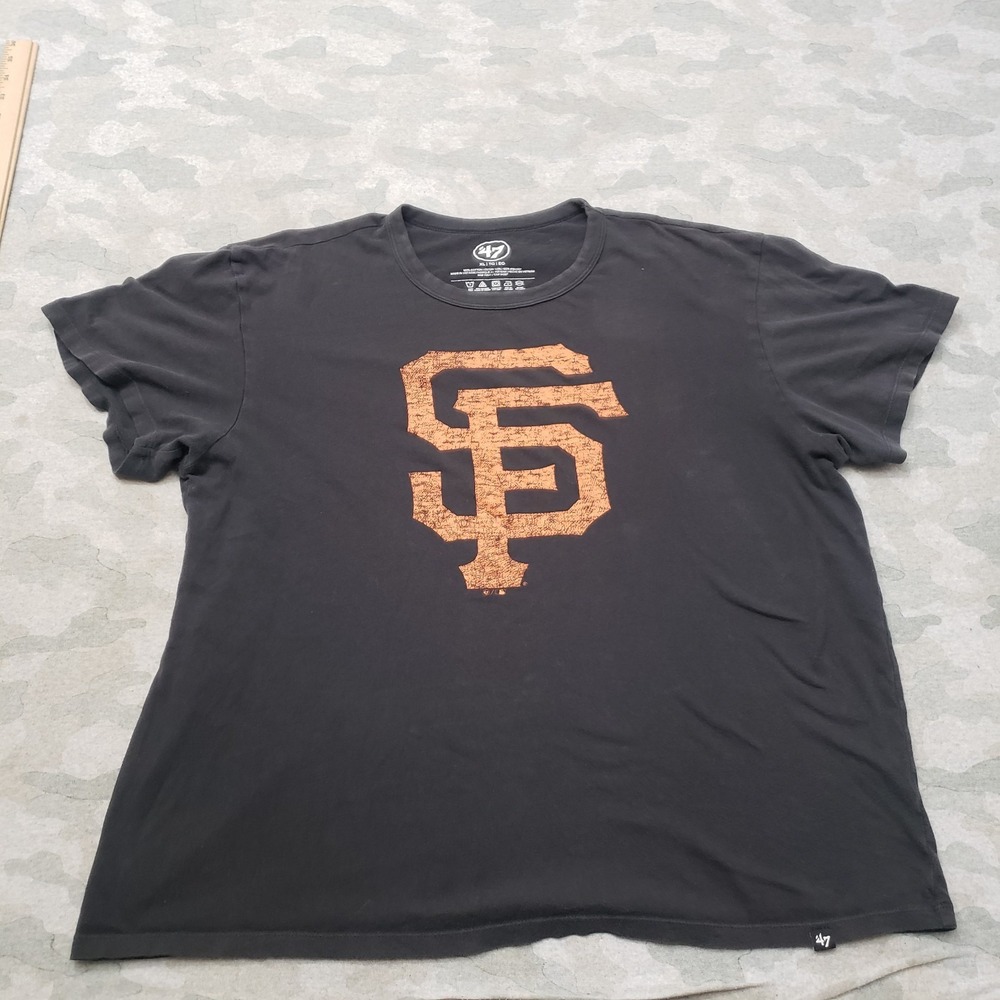 San Francisco Giants Top Womens XL‎ Gray '47 Short Sleeve MLB Baseball